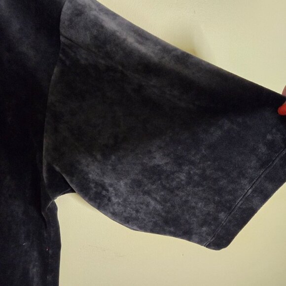J. Jill Pure Jill Charcoal Velvet Kimono Sleeve Oversized Top Size L - Picture 4 of 6